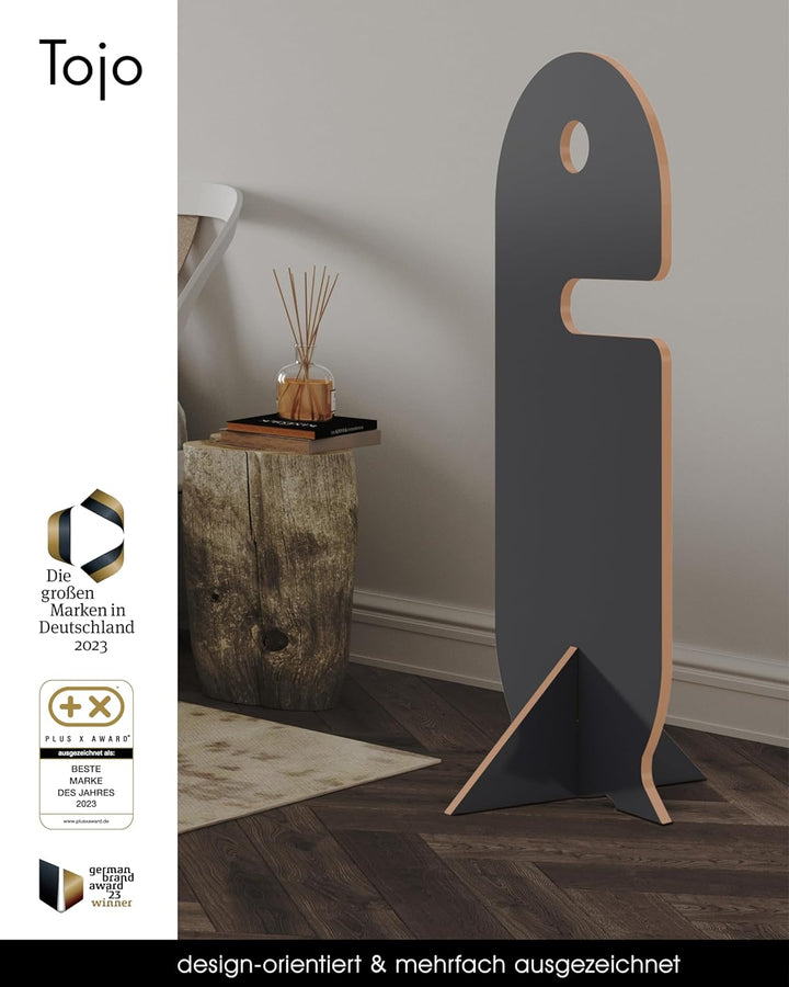 Tojo dienerle I Stummer Diener modern, anthrazit | Design Herrendiener 48 x 48x 116 cm I Design Klei