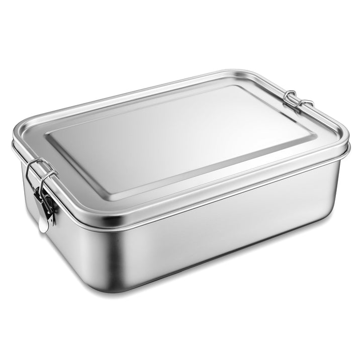 Joyfair Brotdose, Edelstahl Bento Box mit 3 Fächern, Vesperdose Lunch Box Auslaufsicher für Erwachse