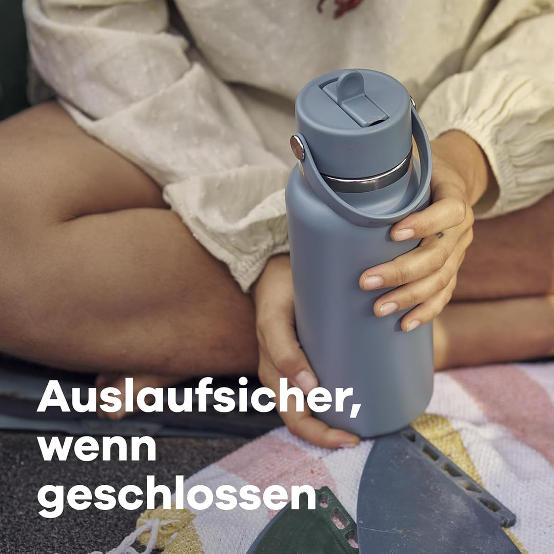 Hydro Flask – Wide Flex Straw Cap 946 ml (32 oz) Flasche – Edelstahl, auslaufsicherer Strohhalm, spü
