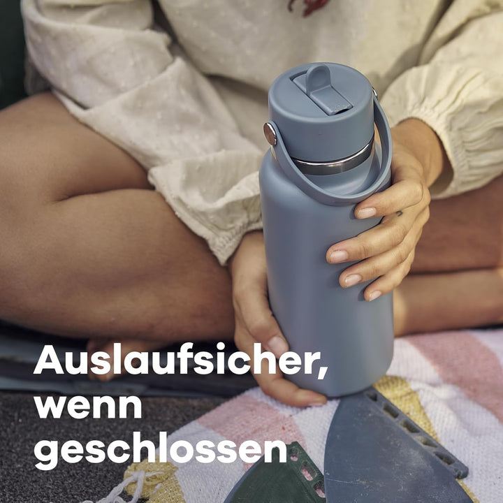 Hydro Flask – Wide Flex Straw Cap 946 ml (32 oz) Flasche – Edelstahl, auslaufsicherer Strohhalm, spü