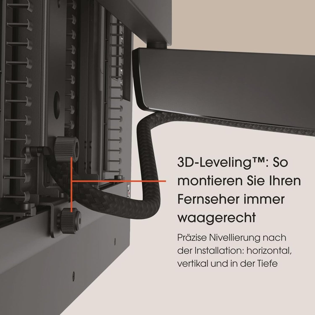 Vogel's TVM 7675 Elektrische Schwenkbare TV Wandhalterung für 40-77 Zoll Fernseher, Premium Motorisi