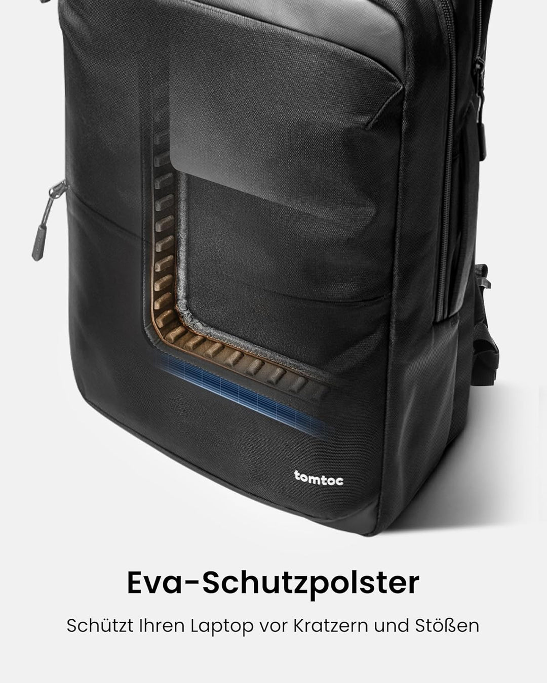 tomtoc 24L Business Laptop Rucksack für 15,6-16 Zoll Computer, Tagesrucksack Professional Backpack R