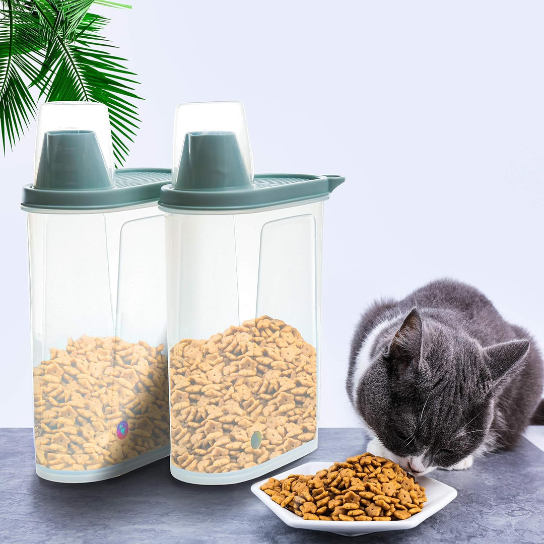 Citylife 2er-Pack Luftdichte Hundefutter Vorratsbehälter Wasserdichter Aufbewahrungsbehälter für Kat