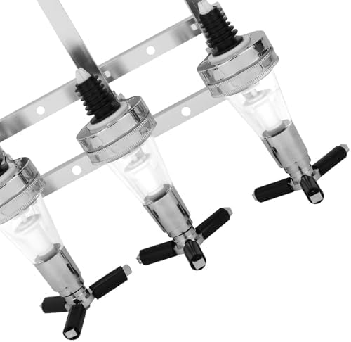 Schnapsspender Wandmontiert – 30 ml Bar Butler Flaschenhalter aus Aluminiumlegierung, Spirituosen-Di