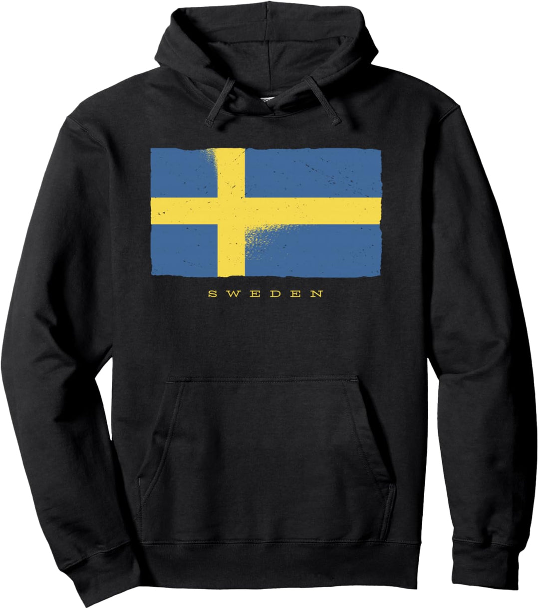 Sverige Souvenir Schweden Flagge Herren Damen Kinder Schwedisch Pullover Hoodie