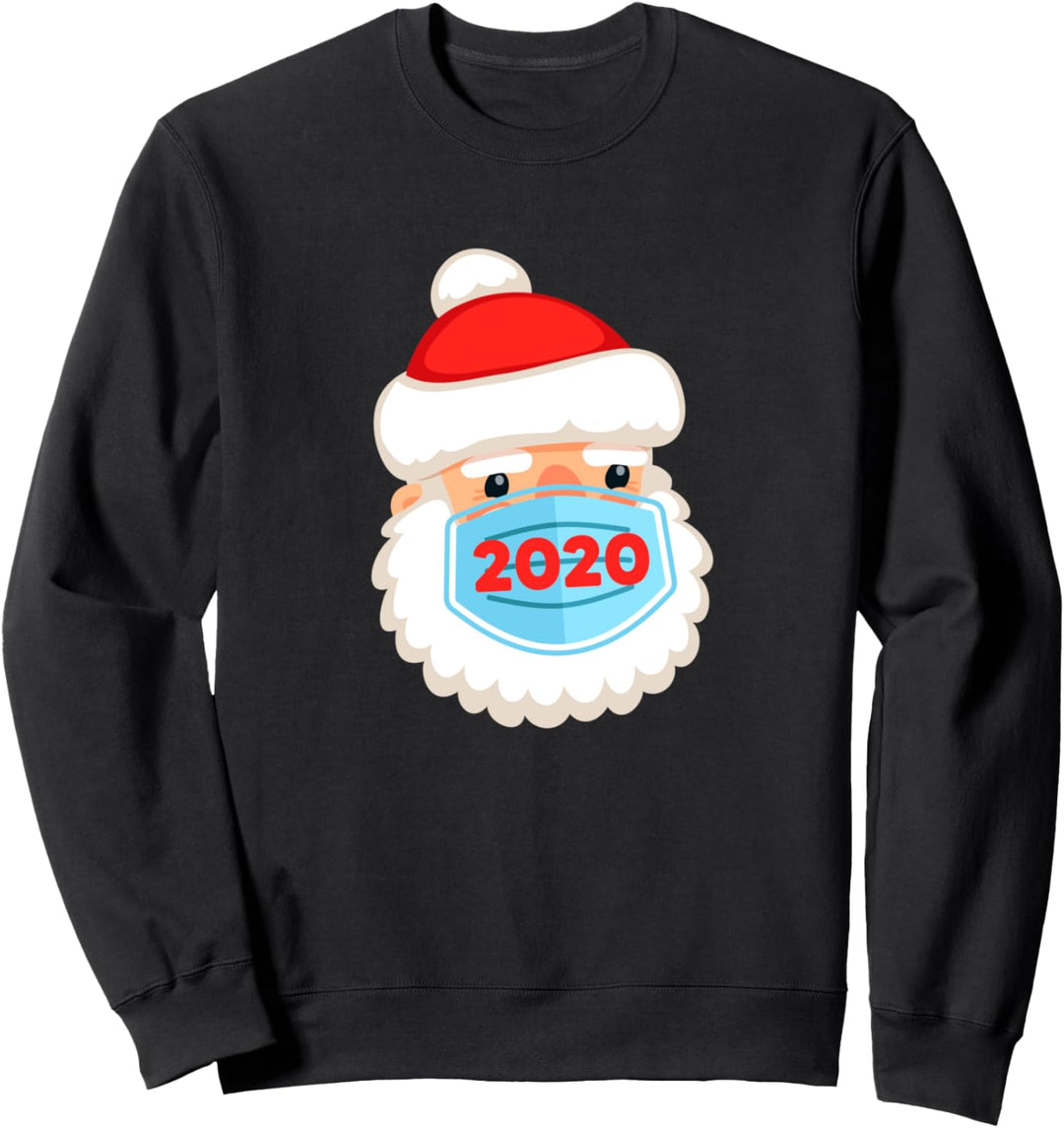 Santa Wearing Mask - Lustige Quarantäne Weihnachten 2020 Sweatshirt