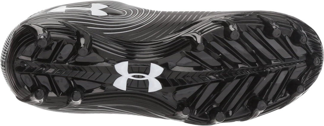 Under Armour Speed Phantom JR American Football Rasenschuhe, Jugend 5 US Schwarz Weiss, 5 US Schwarz