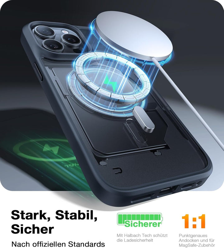 TORRAS für iPhone 15 Pro Max Hülle für Magsafe (TOP Militärschutz & Magnetkraft) Extrem Haltbarkeit