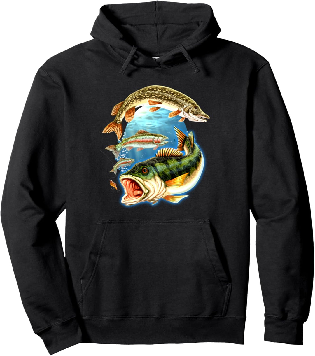 Das Geschenk für Angler - Guter Fang 3 Fische - Angel Pullover Hoodie