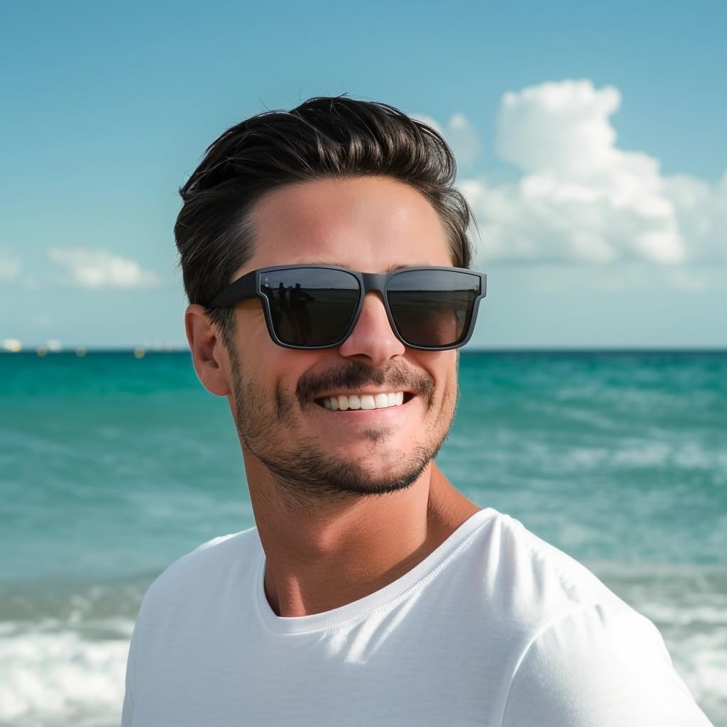 CREYESTAL Polarisiert Überzieh Sonnenbrille mit Antireflex, Überbrille Sonnenbrille für Brillenträge