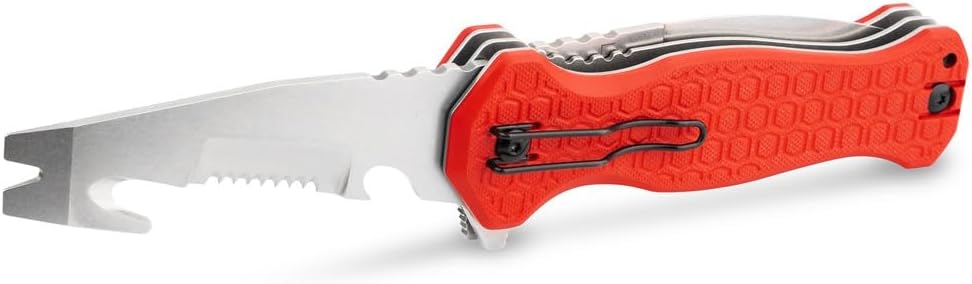 Dönges Expert Folder - Vielseitiges Rettungsmesser mit Spearpoint & Rescue-Tool-Klinge - Taschenmess