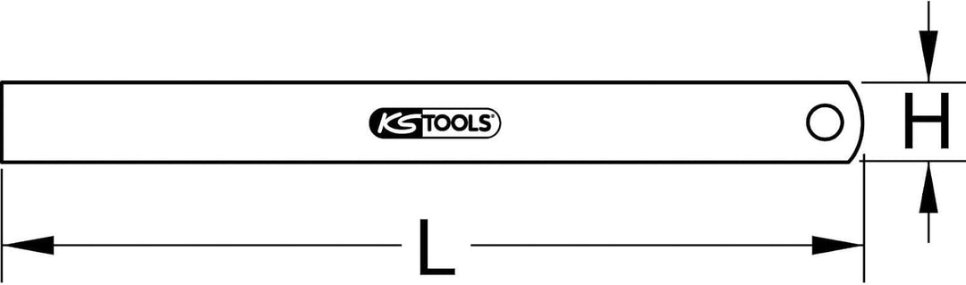 KS Tools 300.0118 Halbflexibler Stahlmassstab, 2000mm, 2000 mm, 2000 mm