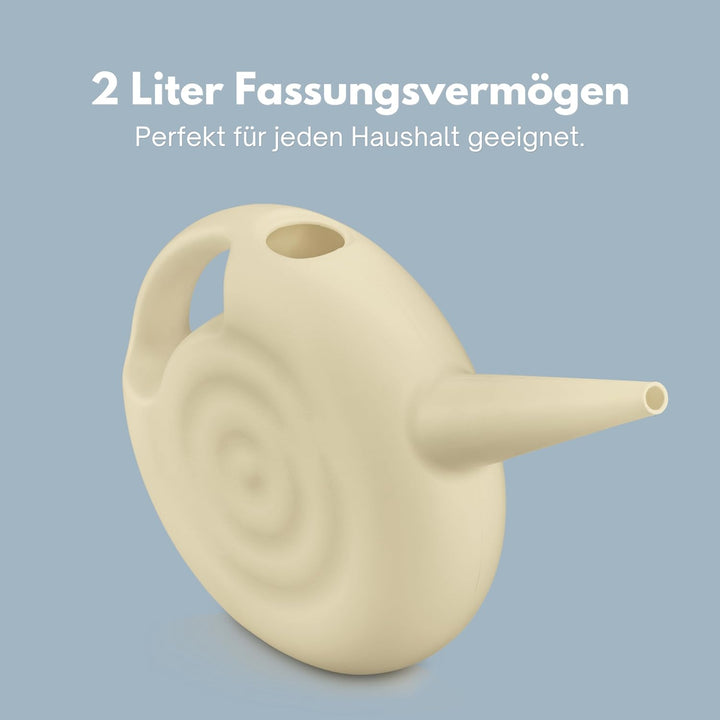 Blowmold.Design Giesskanne in Beige – 2 Liter Giesskanne Robust für Innen und Aussen - Perfekt für Z