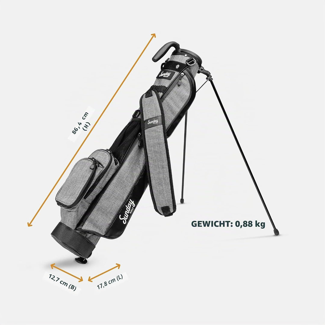Sunday Golf Loma Tasche – Leichte Tasche mit Riemen und Ständer – Leicht zu tragende Pitch n Putt-Go
