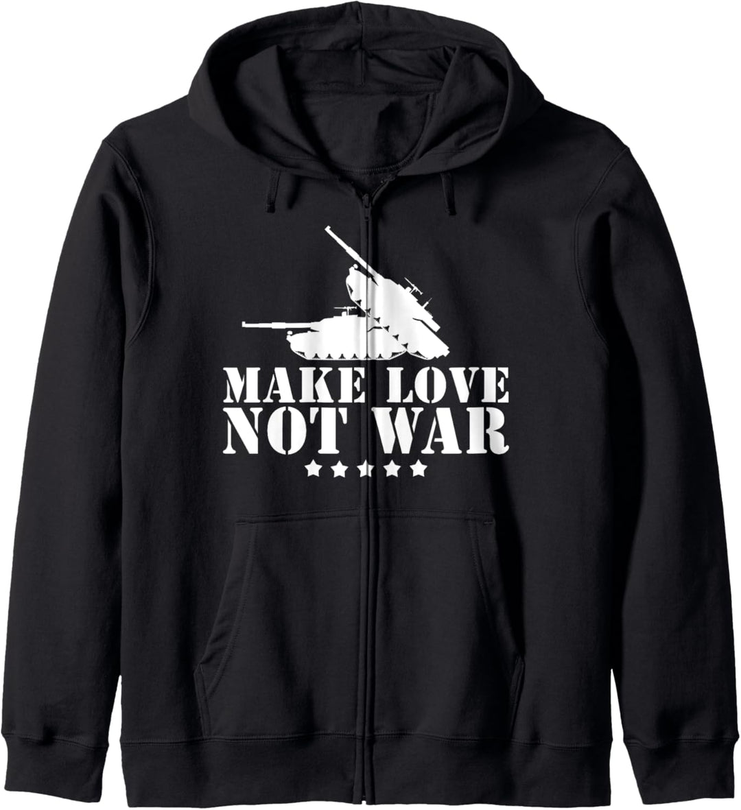 Make Love Not War I Weltfrieden Religion Glaube Kultur Kapuzenjacke