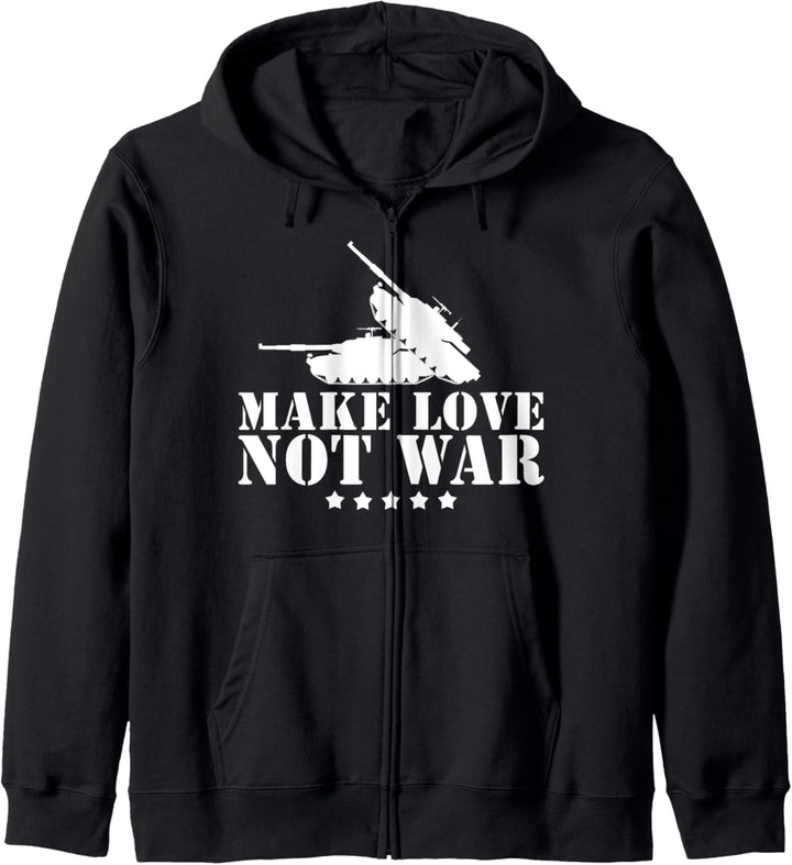 Make Love Not War I Weltfrieden Religion Glaube Kultur Kapuzenjacke