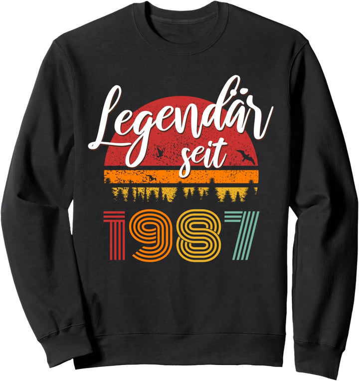 37. Geburtstag Mann Frau 37 Jahre 1987 Deko Lustig Geschenk Sweatshirt