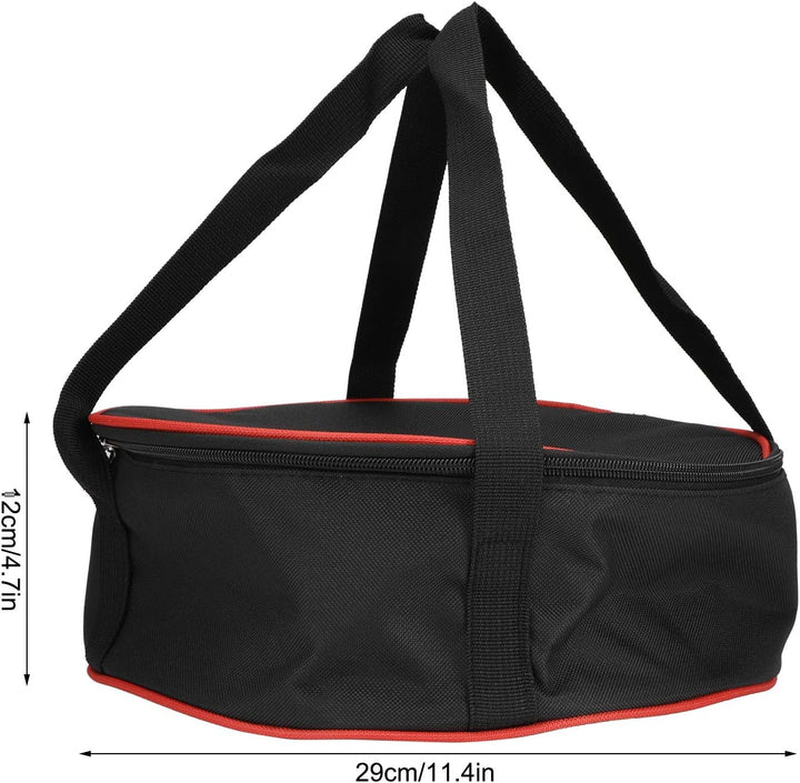 Topyond Picknicktasche Mittagessen Tasche,Tragbare Runde Geschirr-Aufbewahrungstasche,Geschirr Aufbe