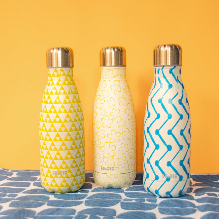 IBILI - Thermokanne mit Doppelwand Zigzag, 350 ml, Edelstahl 18/10, wiederverwendbar Zigzaguear 350