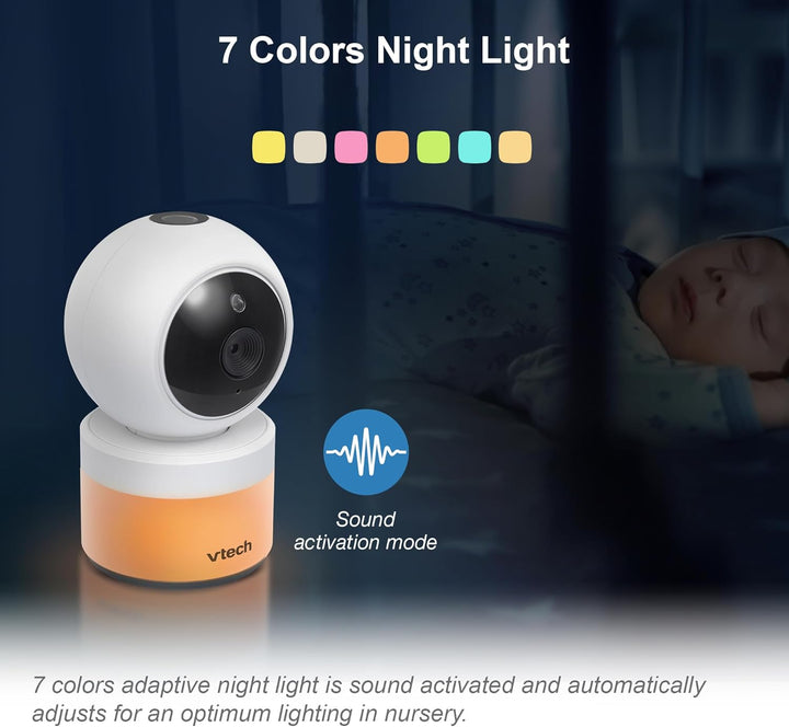 VTech - BM5463 - Indoor - Lightshow Video Babyphone - Baby Monitor mit Projektion und Nachtlicht 480