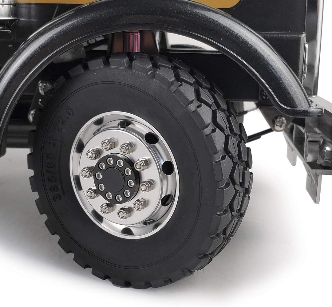 AXspeed 1/14th 4pcs/Set Metall Vorderrad Felgen Reifen Set für Tamiya Traktor Climbing Trailer Cargo