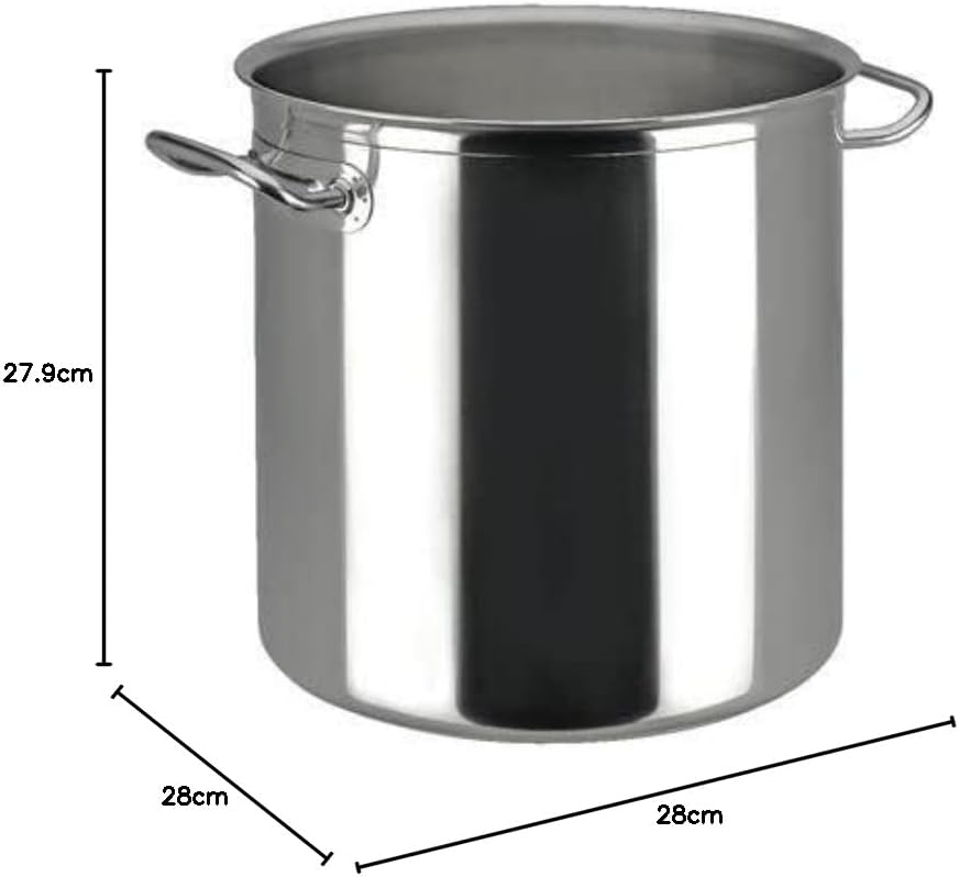 METRO Professional Gemüsetopf, Edelstahl, Ø 40 cm, 50 L, Höhe: 40.8 cm Induktion, Ofenfest, Topf für