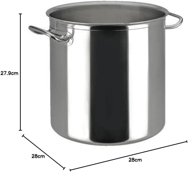 METRO Professional Gemüsetopf, Edelstahl, Ø 40 cm, 50 L, Höhe: 40.8 cm Induktion, Ofenfest, Topf für
