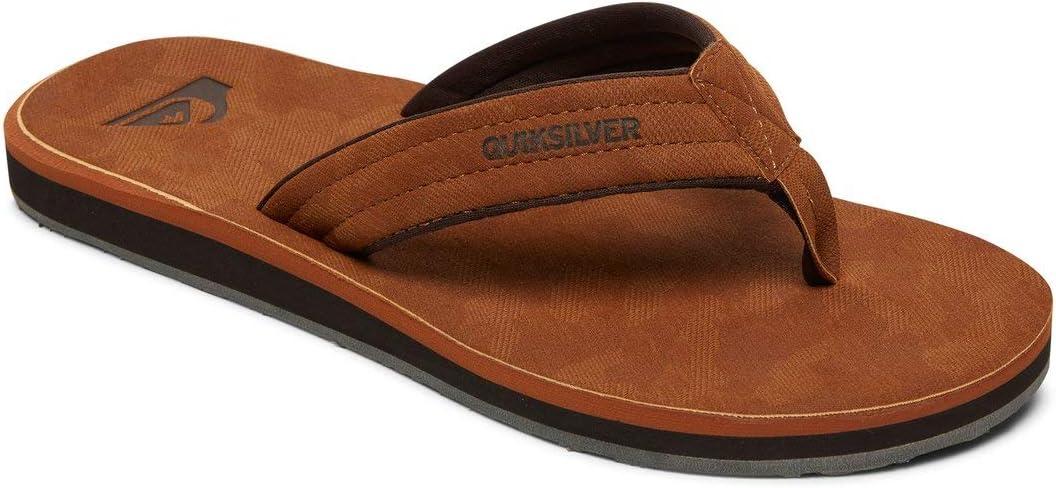 Quiksilver Herren Carver Nubuck Flipflop 38 EU Braun, 38 EU Braun