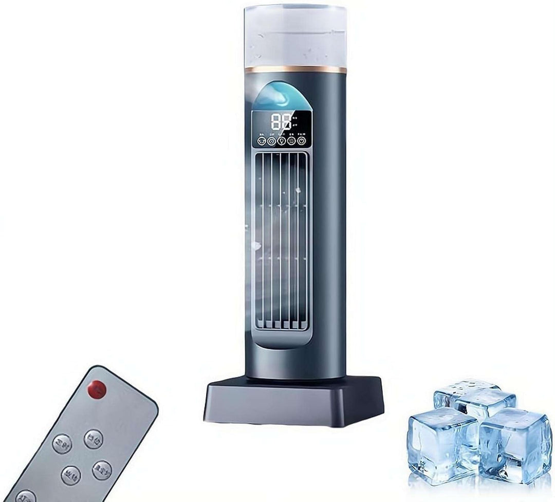 Turmventilator mit Kühlung Kaltluftventilator Cool Air Lüfter für Schlafzimmer Ruhiger Oszillierende