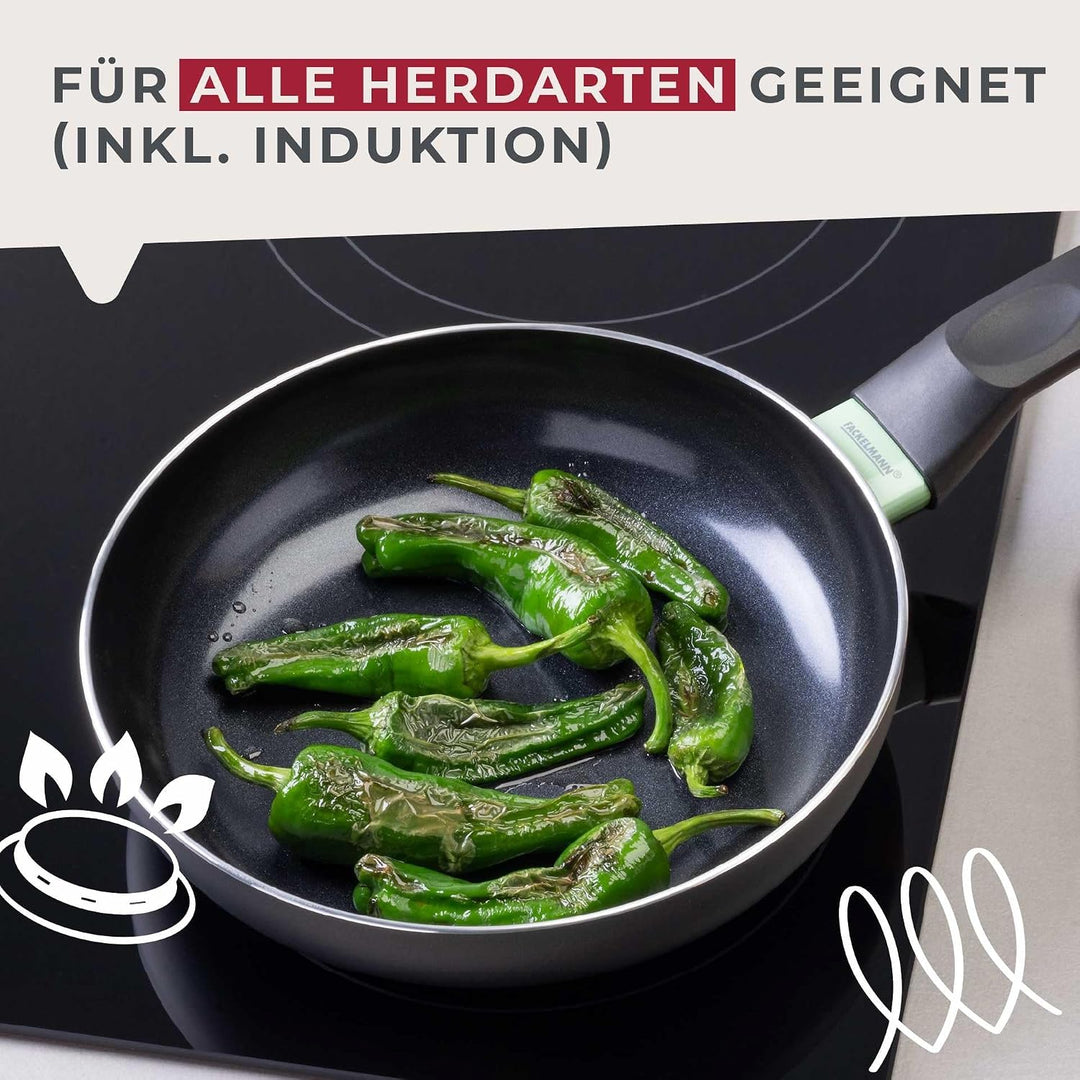 Fackelmann Bratpfanne Brandao - Ø 20 cm aus recyceltem Aluminium, PFAS-freie Keramikbeschichtung, er