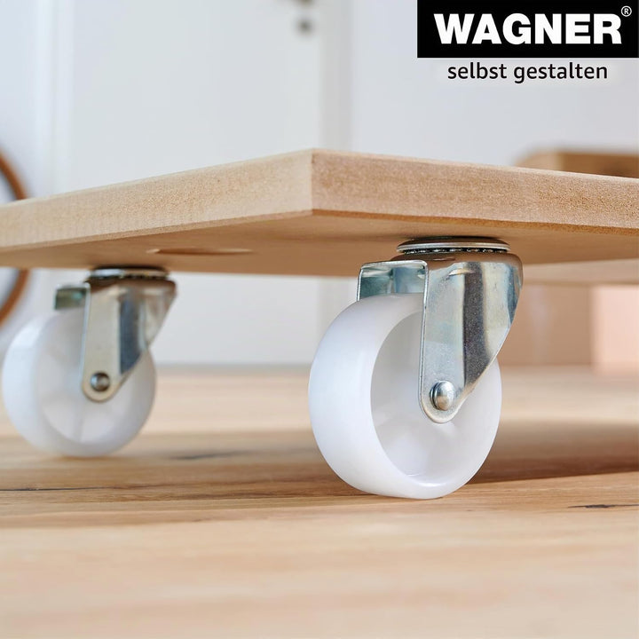 WAGNER Transportroller Transporthilfe 1104 I Plattformwagen für Möbel aus MDF I 57,5 x 30 x 10 cm, T