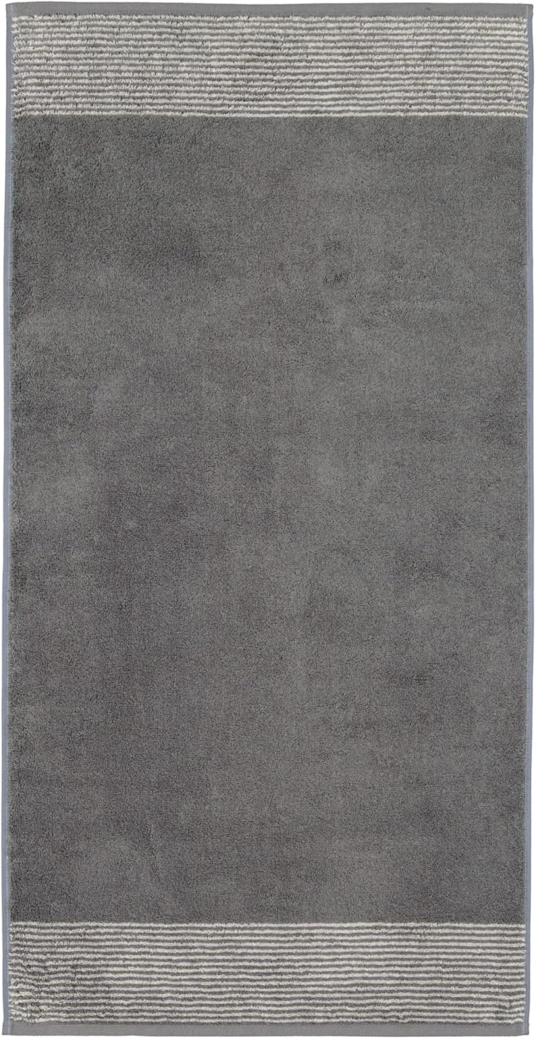 CAWÖ Home Handtücher Luxury Home Two-Tone 590 Schiefer - 77 Saunatuch 80x200 cm, Saunatuch 80x200 cm