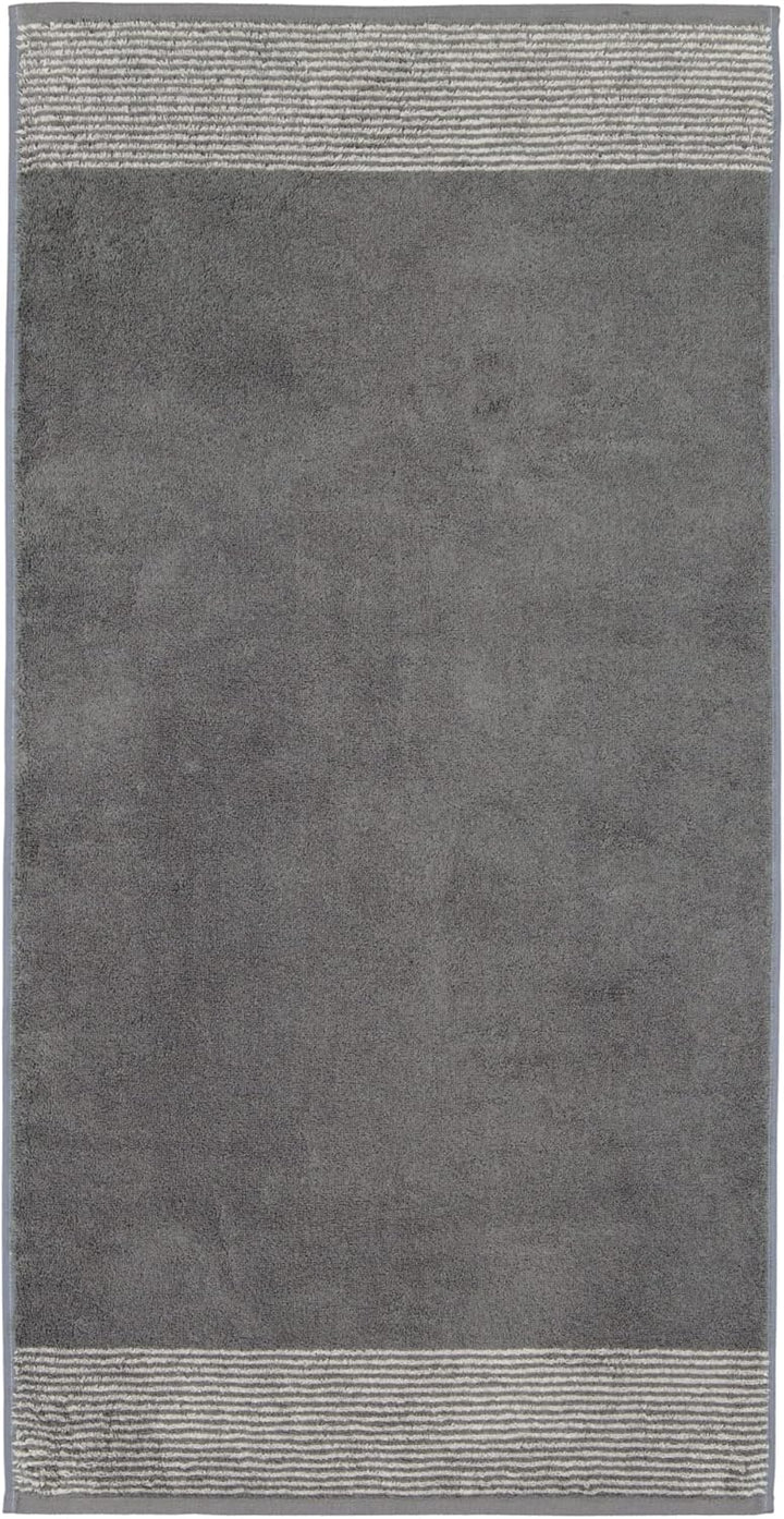 CAWÖ Home Handtücher Luxury Home Two-Tone 590 Schiefer - 77 Saunatuch 80x200 cm, Saunatuch 80x200 cm