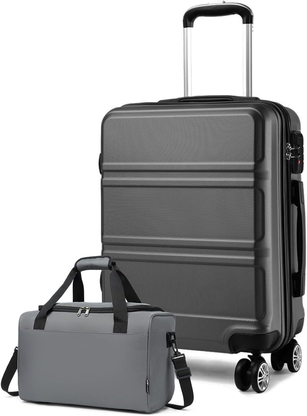 KONO Handgepäck Gepäcksets 2 Teilig Kofferset, 55cm Kleiner Koffer Handgepäck Set mit Ryanair Reiset