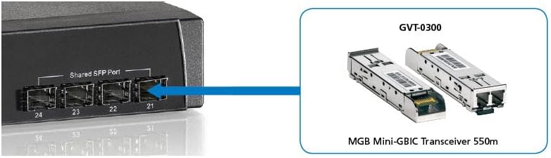 LevelOne MiniGBIC GVT-0300 SFP SX/LC Fiber MM 550m LC Fiber MM 550 m, LC Fiber MM 550 m