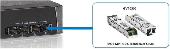 LevelOne MiniGBIC GVT-0300 SFP SX/LC Fiber MM 550m LC Fiber MM 550 m, LC Fiber MM 550 m