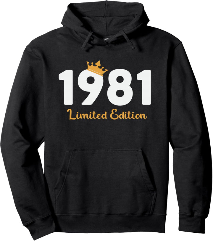 43. Geburtstag Mann Frau 43 Jahre 1981 Deko Lustig Geschenk Pullover Hoodie