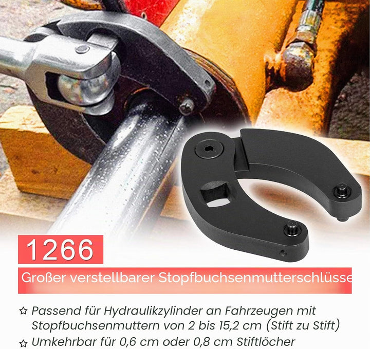 Hydraulikzylinder 1266 & 7463 Gross und Klein Verstellbare Graumutternschlüssel Set (2 Stück)