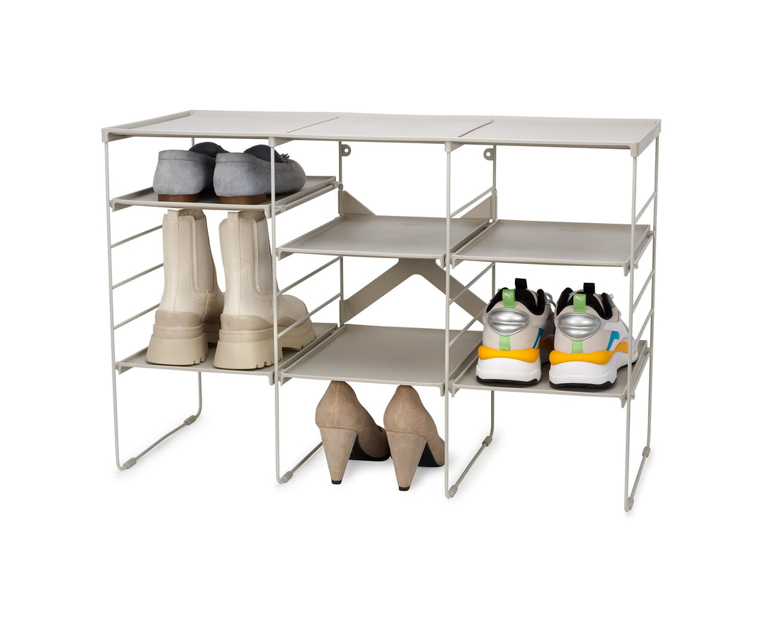Joseph Joseph Level Verstellbar Schuhregal, Starke Schuhregale und Stahlrahmen, 12 Paar Schuhe Dreif