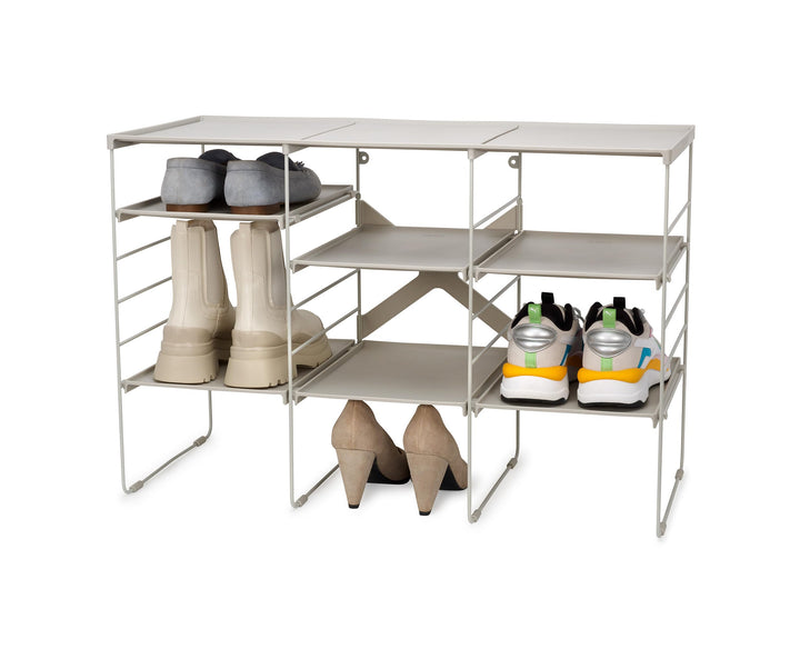 Joseph Joseph Level Verstellbar Schuhregal, Starke Schuhregale und Stahlrahmen, 12 Paar Schuhe Dreif