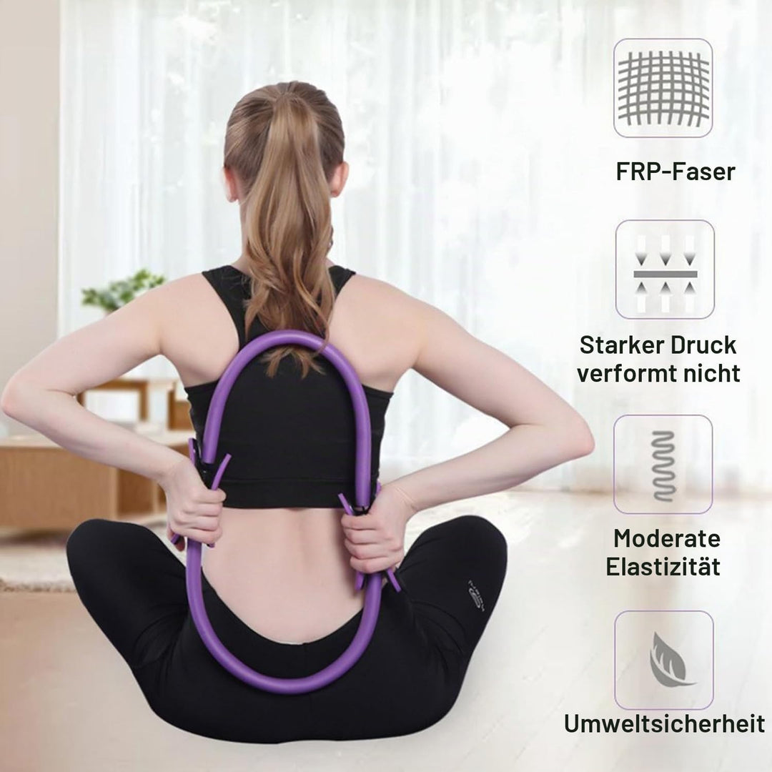 HoldOneLight Essential Pilates Workout Kit für Frauen - Enthält Pilates Ring, 25cm Yoga Ball, Booty