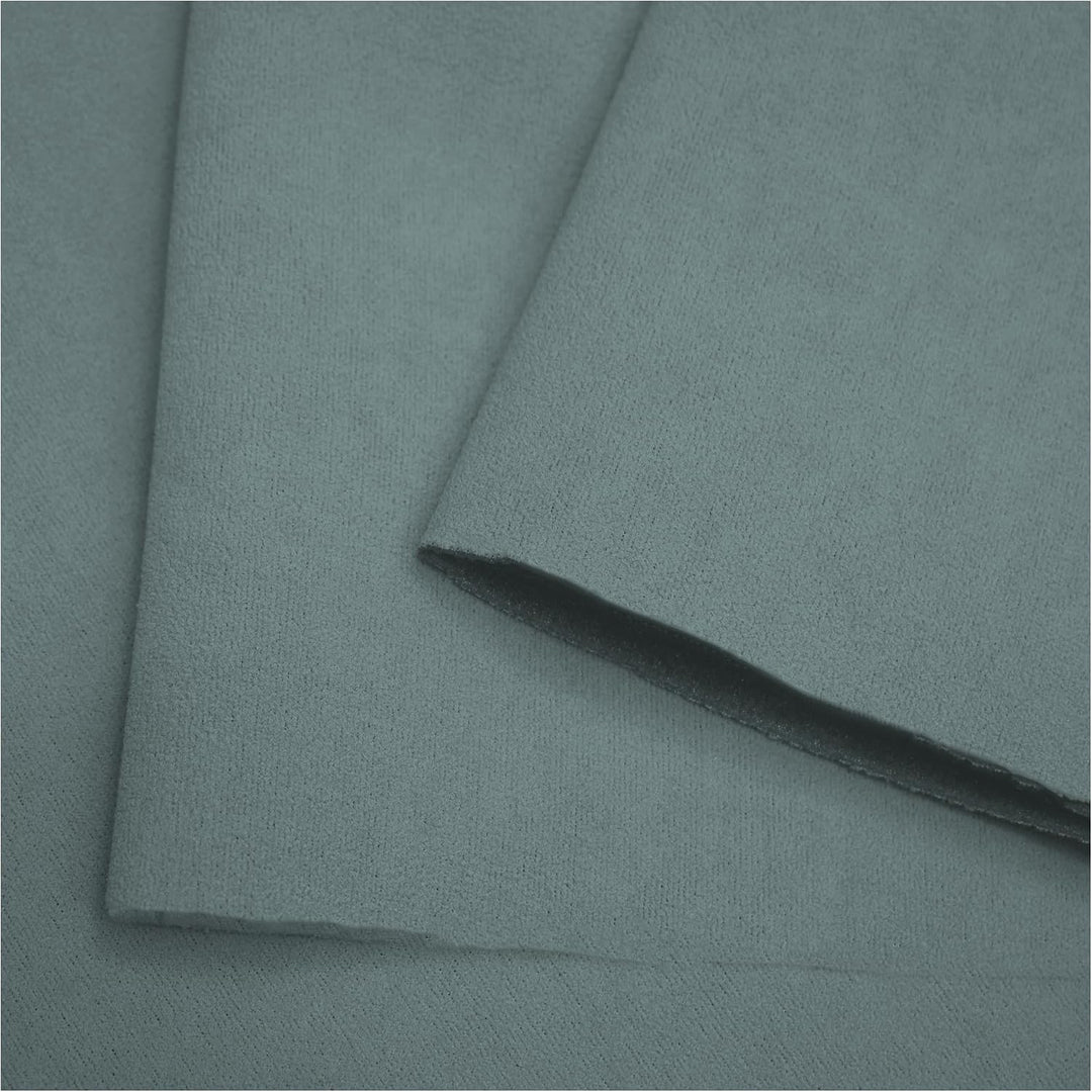 Autohimmelstoff Himmelstoff Dachhimmel Velour Himmel mit Schaum (Grau, 1,70m x 2m) | Grundpreis pro