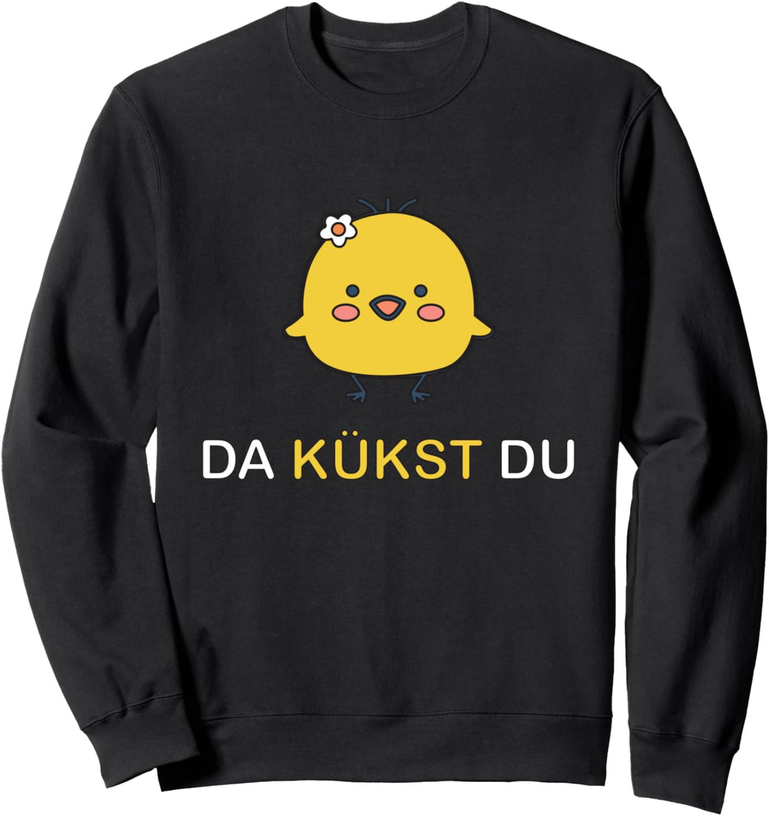 Da Kükst Du I Lustiges Ostern Ostereier Kinder Huhn Küken Sweatshirt