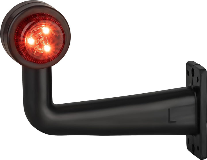 2x LED Positionsleuchte Links + Rechts Set Rot Weiss 12-24 Volt E4-Prüfzeichen IP67 Schutzklasse mit
