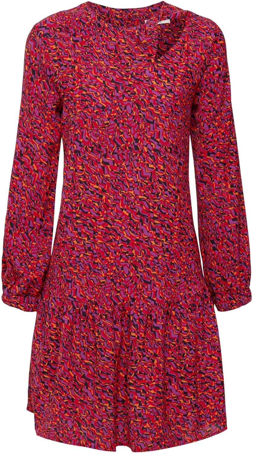 ESPRIT Damen Kleid 32 610/Dark Red, 32 610/Dark Red