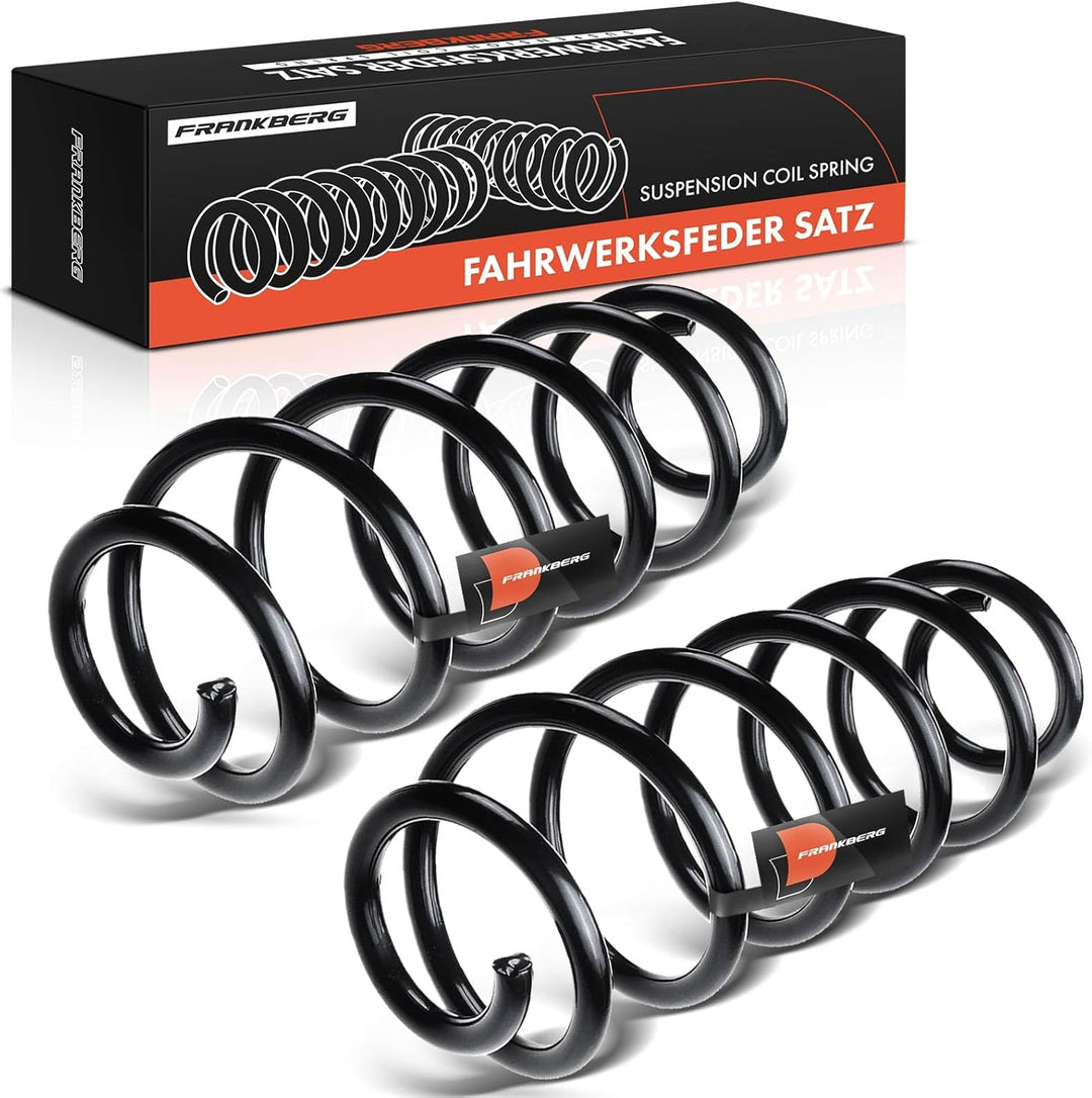 Frankberg 2x Federn Fahrwerksfeder Hinterachse Kompatibel mit Golf VII 5G1 BE1 BE2 BQ1 1.2L 1.6L Sch