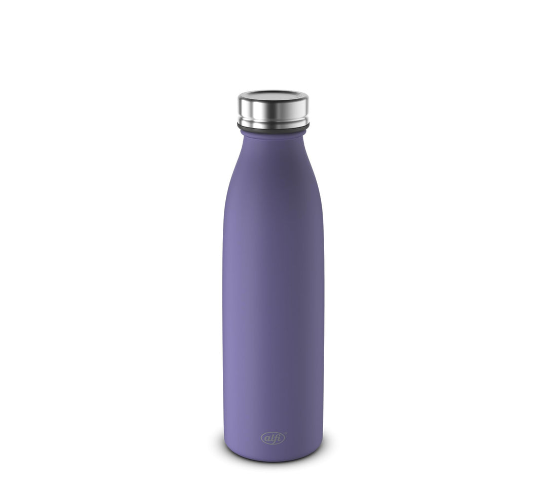 alfi PURE BOTTLE Isolierflasche 0,50 l, 24 h kalt, iris bloom mat | 12 h heiss, Kohlensäurefest, aus