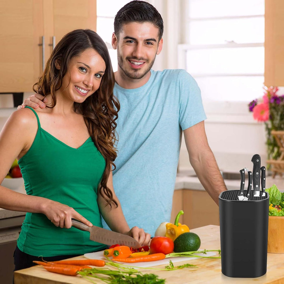 Lebensmittelechter Messerblock, Messerblock ohne Messer, Abnehmbarer Messerhalter mit Wasserablauf,