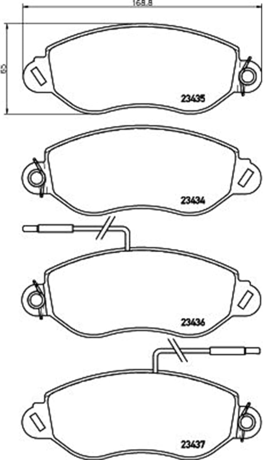 HELLA PAGID 8DB 355 010-531 Bremsbelagsatz - T1372 - Dicke/Stärke: 17.7mm - Bremssystem: Bosch - mit