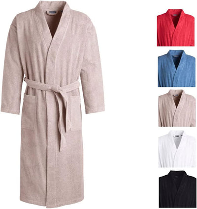 Egeria TOPAS Unisex Bademantel in Kimonoform für Damen und Herren, Grösse XL, Farbe Rock rock XL, ro